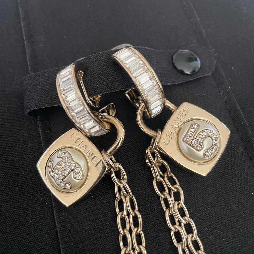 CHANEL No.5 Clip Earrings